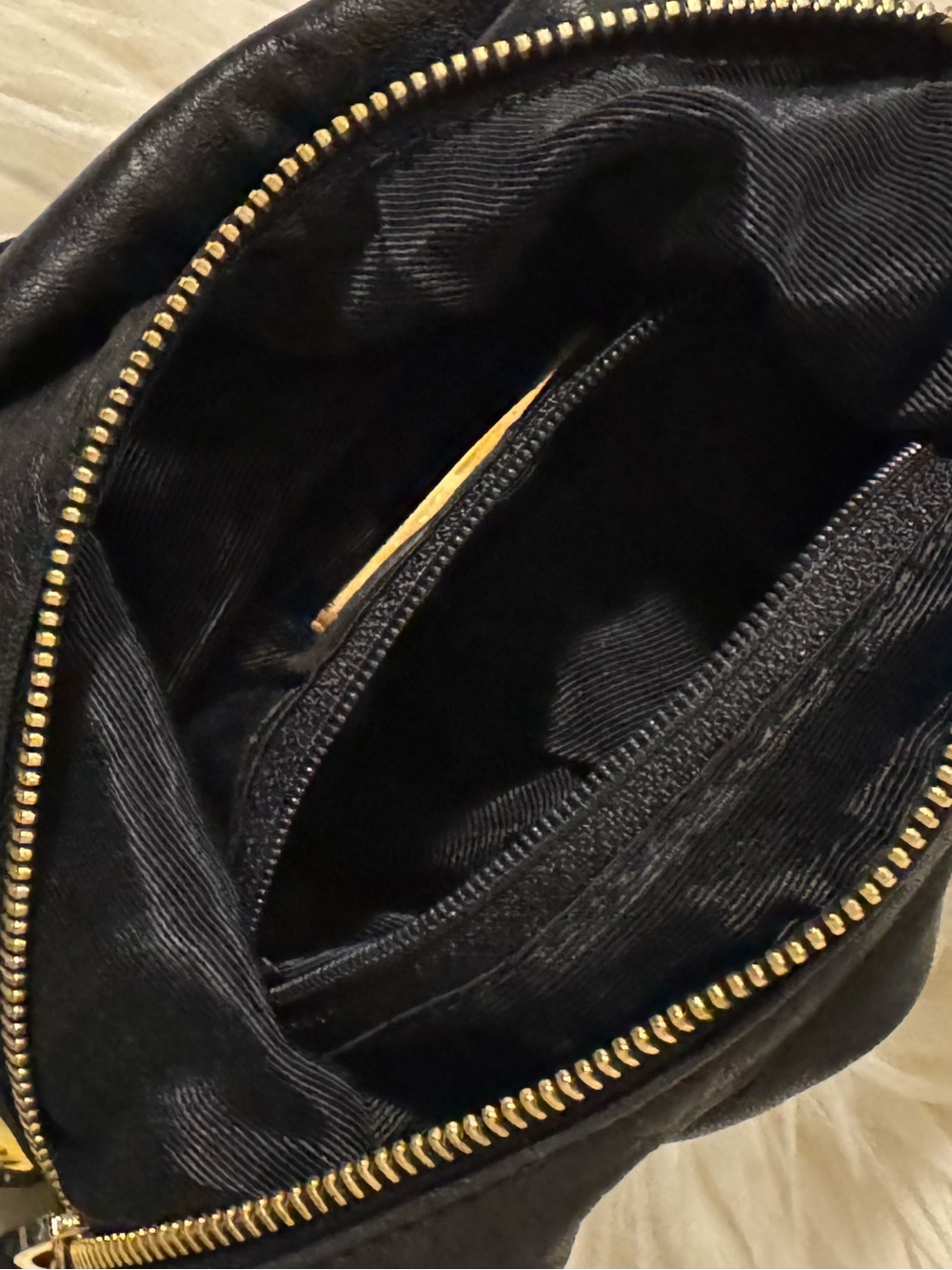 Black Leather Mini Shoulder Bag - Picture 9 of 11